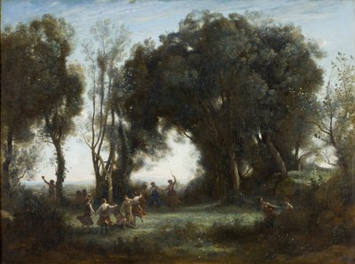 A Morning. The Dance of the Nymphs by Jean Baptiste Camille Corot